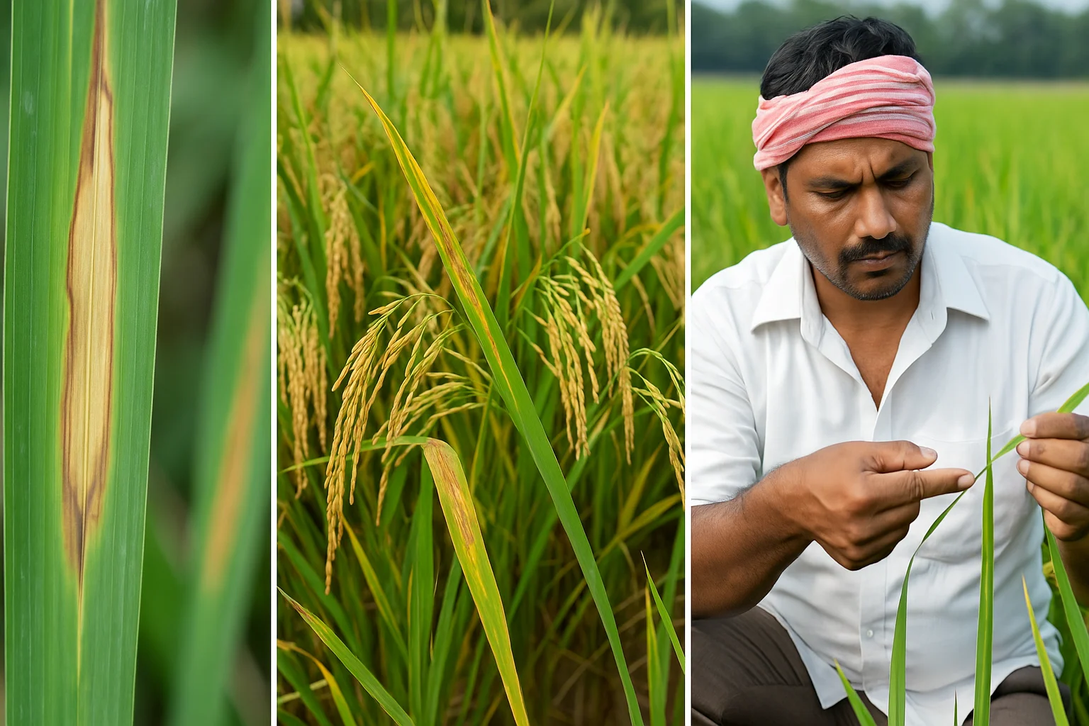 Spray suggested bactericides or organic products that are efficient against bacterial leaf blight of rice