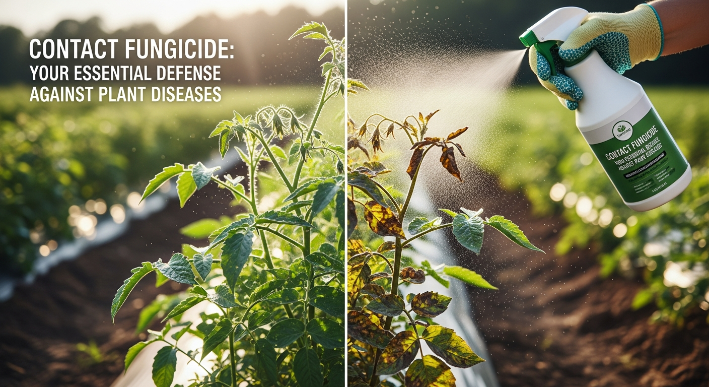 contact fungicide is a popular tool that protects crops from fungal infections by creating an external barrier on the surface of the crops