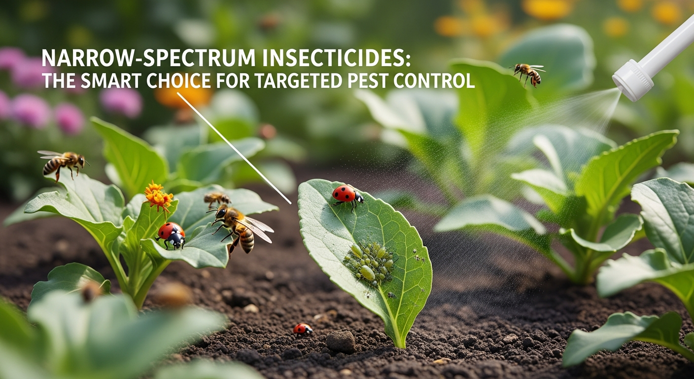 Insecticides with a narrow spectrum of activity are intended to control particular insect pests while having the least amount of impact on the beneficial insects and the environment.