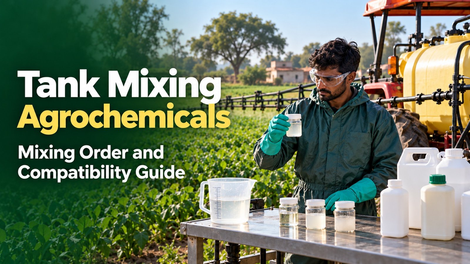 Tank mixing agrochemicals guide covering mixing order and compatibility - Bulk Agro Chem