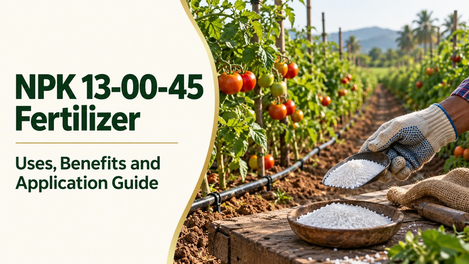 NPK 13-00-45 Fertilizer: Uses, Benefits and Application Guide