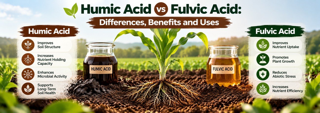 Humic Acid vs Fulvic Acid: Differences, Benefits and Uses